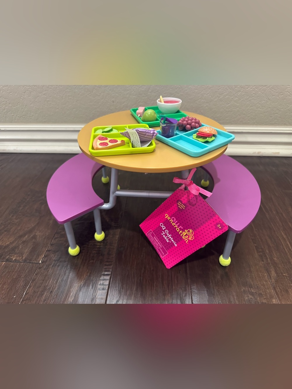 Our Generation Cafeteria Table Set 18” dolls